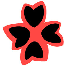 桜　花　植物　シルエット　イラスト