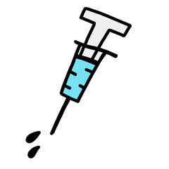 注射　ワクチン　イラスト