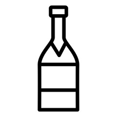 bottle line icon