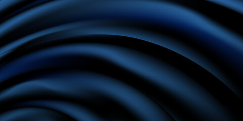 Dark blue background abstract wavy elements for presentation background design.