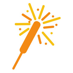 firecrackers flat icon