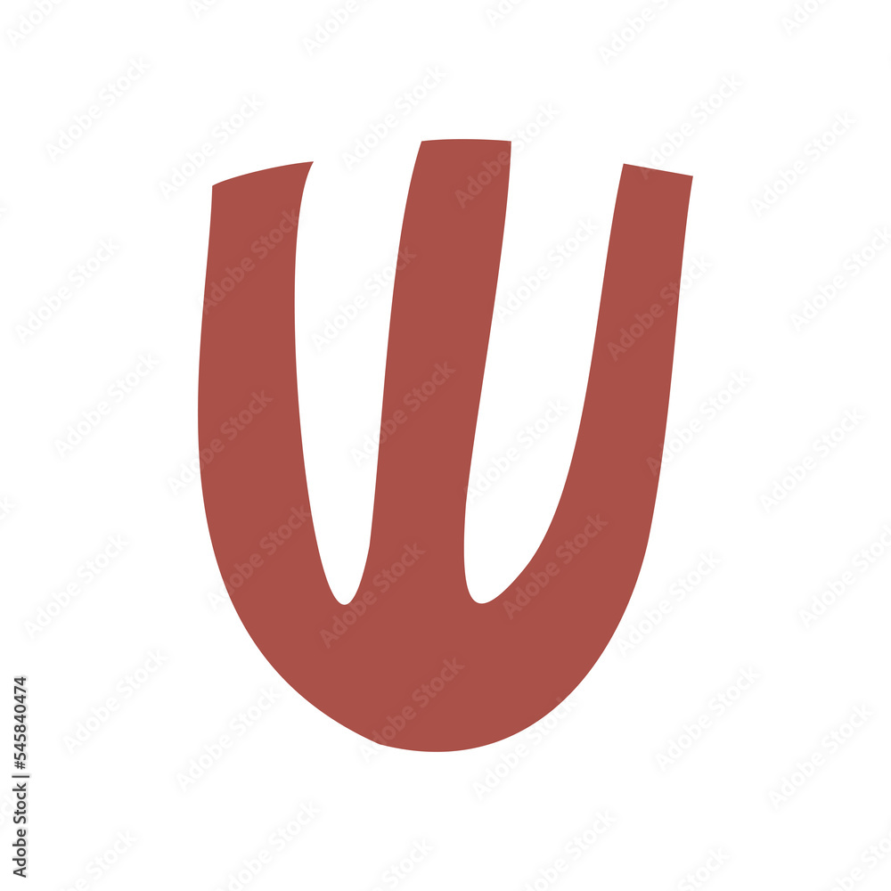 Poster Simple flower in childish or naive art for design element