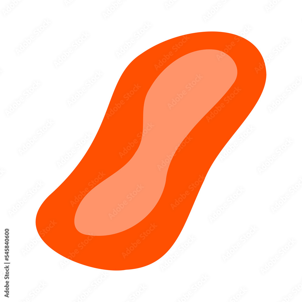 Poster abstract shape illustration in naive art for design element