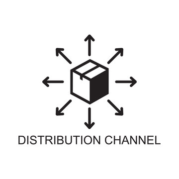 Distribution Channel Icon , Delivery Icon