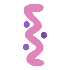 Naklejka premium Abstract trendy shape in naive style for design element