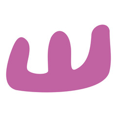 Obraz premium Abstract trendy shape in naive style for design element