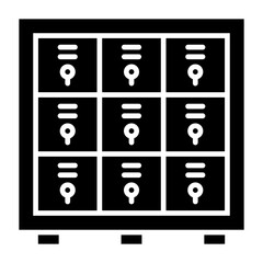 Locker Glyph Icon
