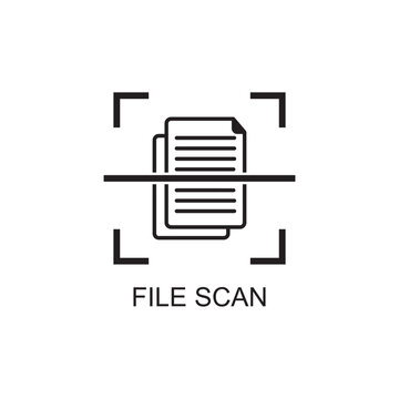 File Scan Icon , Technology Icon