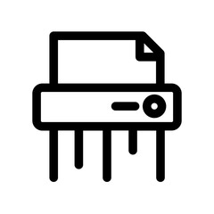 Appliance Device Document Paper Shredder Icon