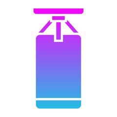 Punching Bag Glyph Gradient Icon