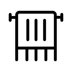 bath bathroom interior towel icon