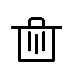 bin delete garbage recycle trash icon