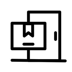Box Delivery Doorstep Package Parcel Shipping Icon