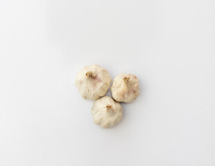 Garlic bulbs Isolated on a white background