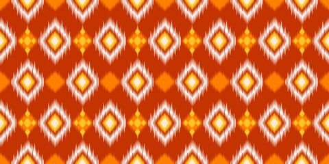 Geometric ethnic pattern seamless flower color oriental. seamless pattern. Design for fabric, curtain, background, carpet, wallpaper, clothing, wrapping, Batik, fabric,Vector illustration