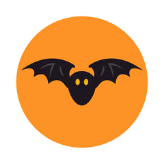 Halloween bat design. Vector illustrations for prints, stickers, invitation cards, web design, blogs, social media, and more.