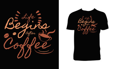Coffee T Shirt Design 