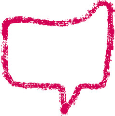 Hand Drawn stylized Speech Bubble.