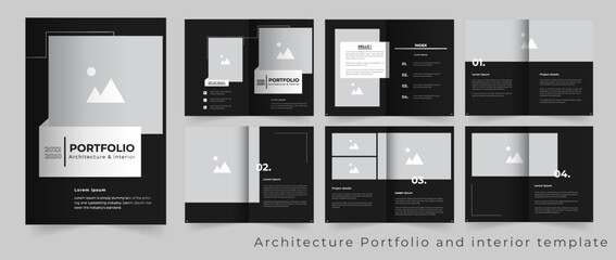 Professional Architecture and interior Portfolio template