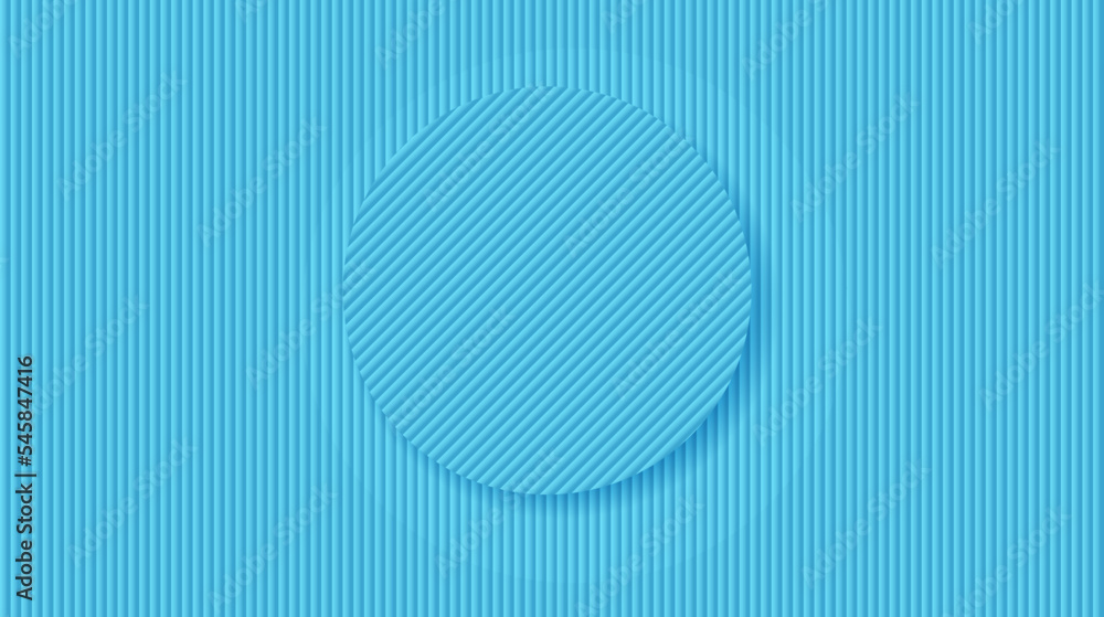 Poster minimal abstract blue background, vector lines pattern design