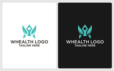 LOGO COMBINED HEALTH MODERN ABSTRACT