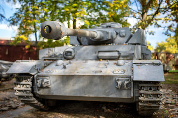 Fototapeta na wymiar Old Nazi tank Stug-40