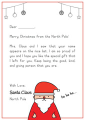 Christmas Letter from Santa Claus