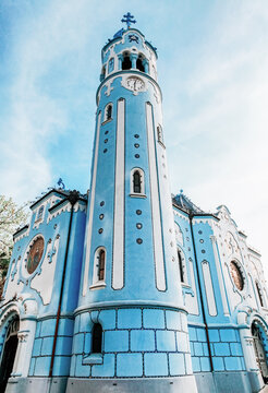 Church of St. Elizabeth commonly known as Blue Church in Bratislava, Slovakia