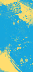 Abstract Blue Yellow paint Background. Vector illustration design