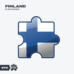 Finland Flag Puzzle