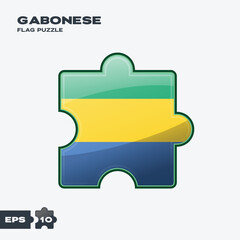 Gabonese Flag Puzzle