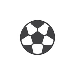Obraz premium Football ball vector icon