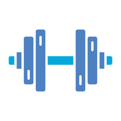 Dumbbell Glyph Two Color Icon