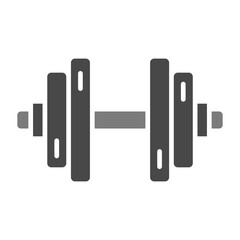 Dumbbell Greyscale Glyph Icon