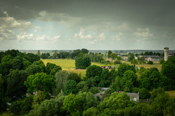 landscape with clouds