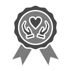 Award Greyscale Glyph Icon