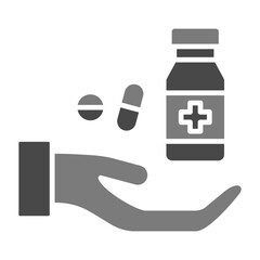 Medicine Greyscale Glyph Icon