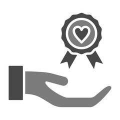 Reward Greyscale Glyph Icon