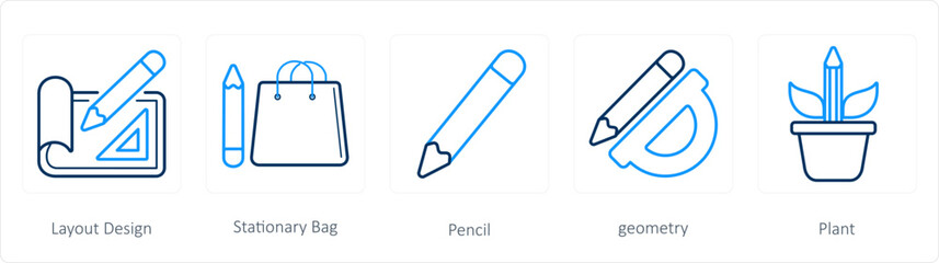layout design, stationary bag