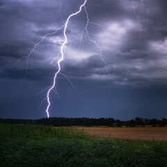 lightning in the sky