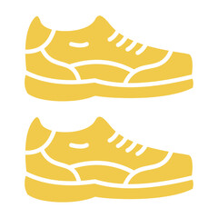 Shoes Multicolor Glyph Icon
