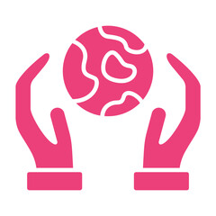 Save The World Multicolor Glyph Icon