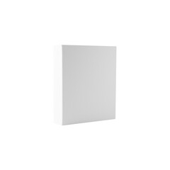White box mockup cutout, Png file.