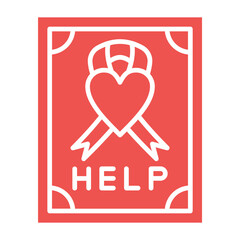 Poster Multicolor Glyph Icon