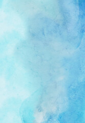 Abstract blue watercolor paint background. Vector illustration