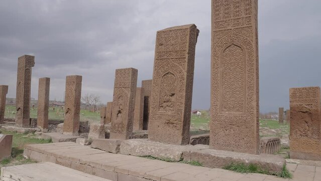 Ahlat Seljuk Square Cemetery Ruins - Bitlis