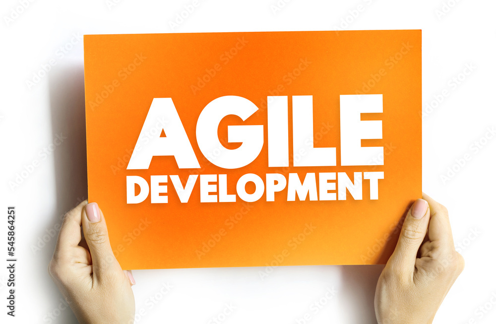 Poster agile development - any development process that is aligned with the concepts of the agile manifesto