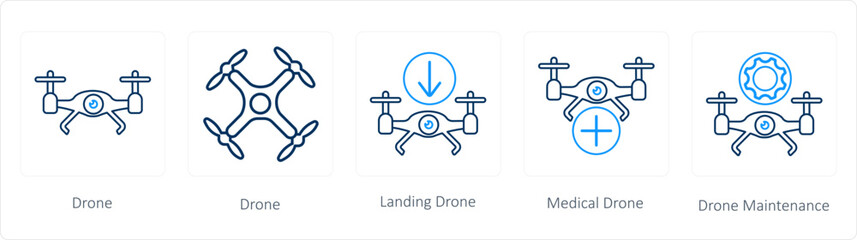 drone, landing drone 