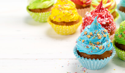 Colorful cupcakes