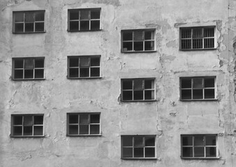 Old broken abandoned factory, urbex